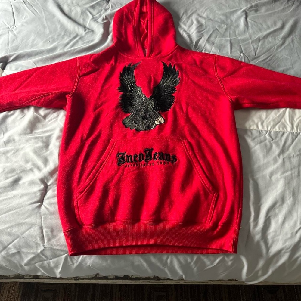 Rare red jnco hoodie tagged Medium but fits more like a Small